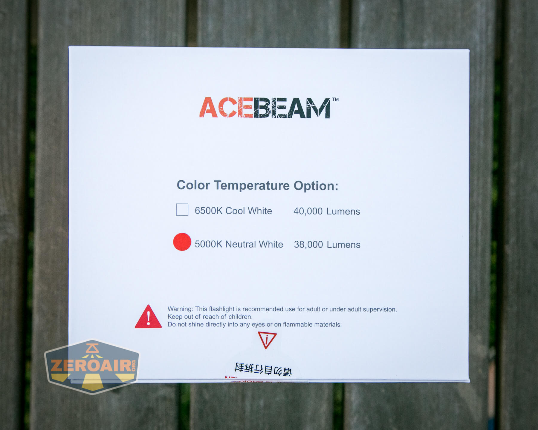 Acebeam X50 Searchlight box