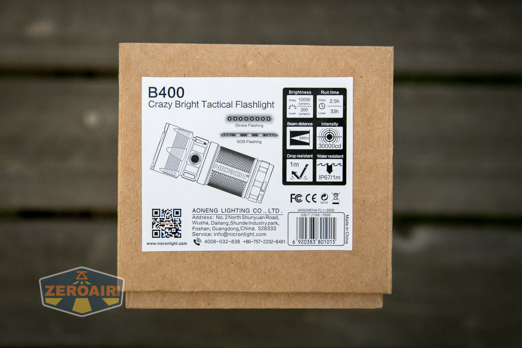 Nicron B400 Flashlight box