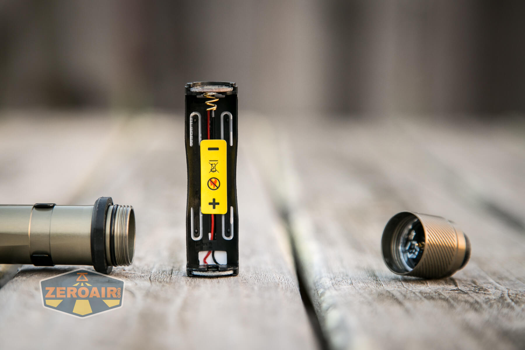 RovyVon Hybrid H3 Pro Flashlight battery tray