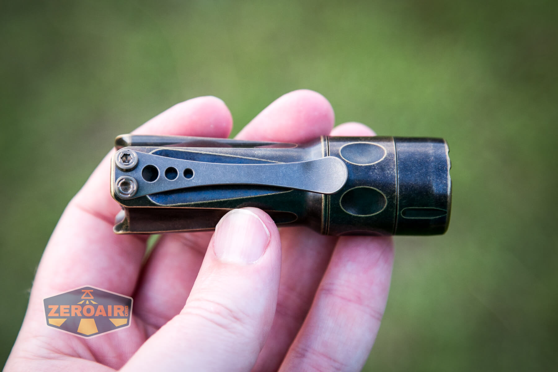TorchLAB BOSS 35 FT Vintage Brass in hand