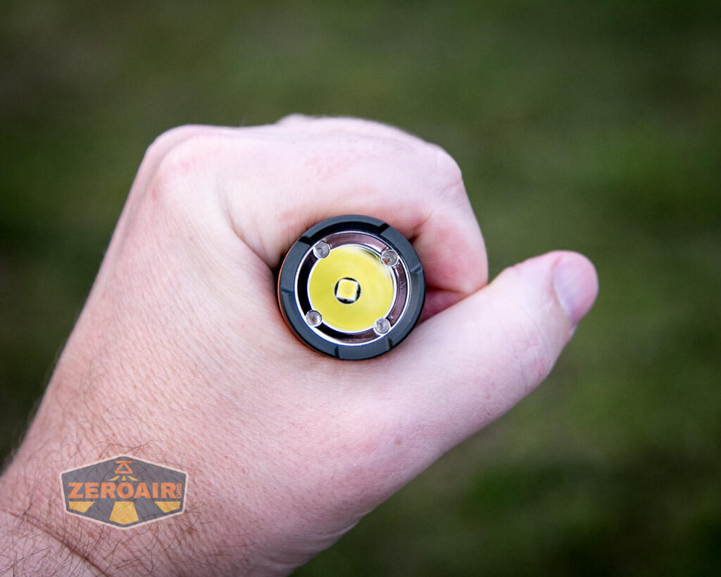 Nicron B70 Flashlight in hand