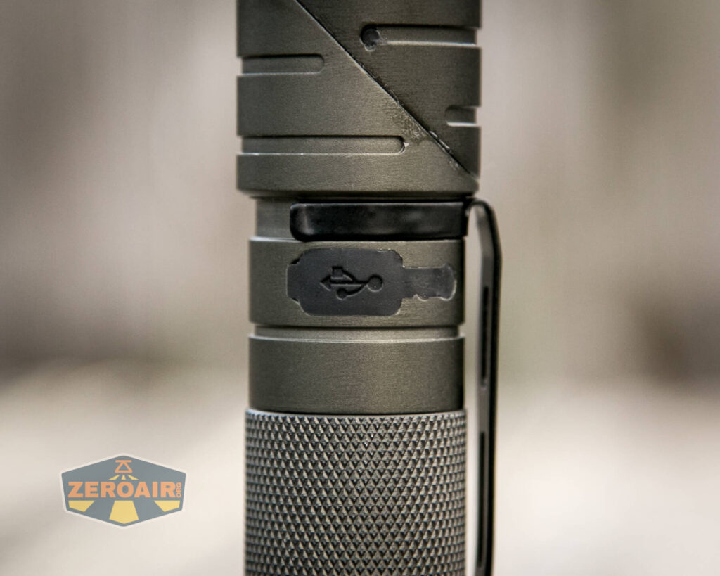 Nicron B70 Flashlight charge port