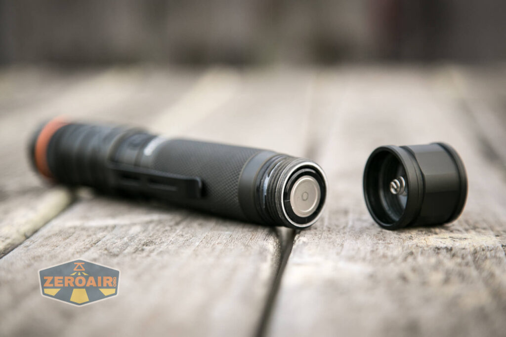 included 18650 installed