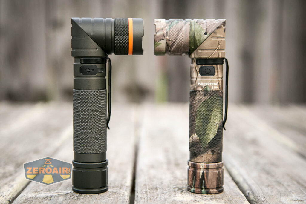 Nicron B70 Flashlight beside Nicron B70 Plus Flashlight