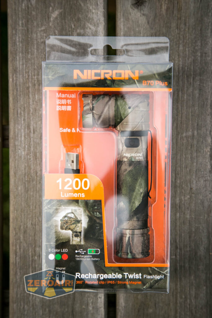 Nicron B70 Plus Flashlight box
