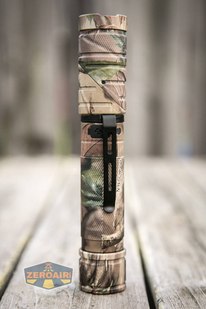 Nicron B70 Plus Flashlight tailstanding showing all sides