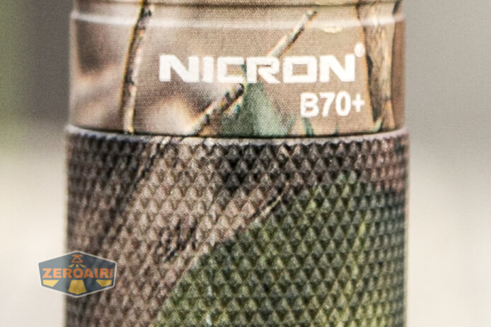 Nicron B70 Plus Flashlight top-down views