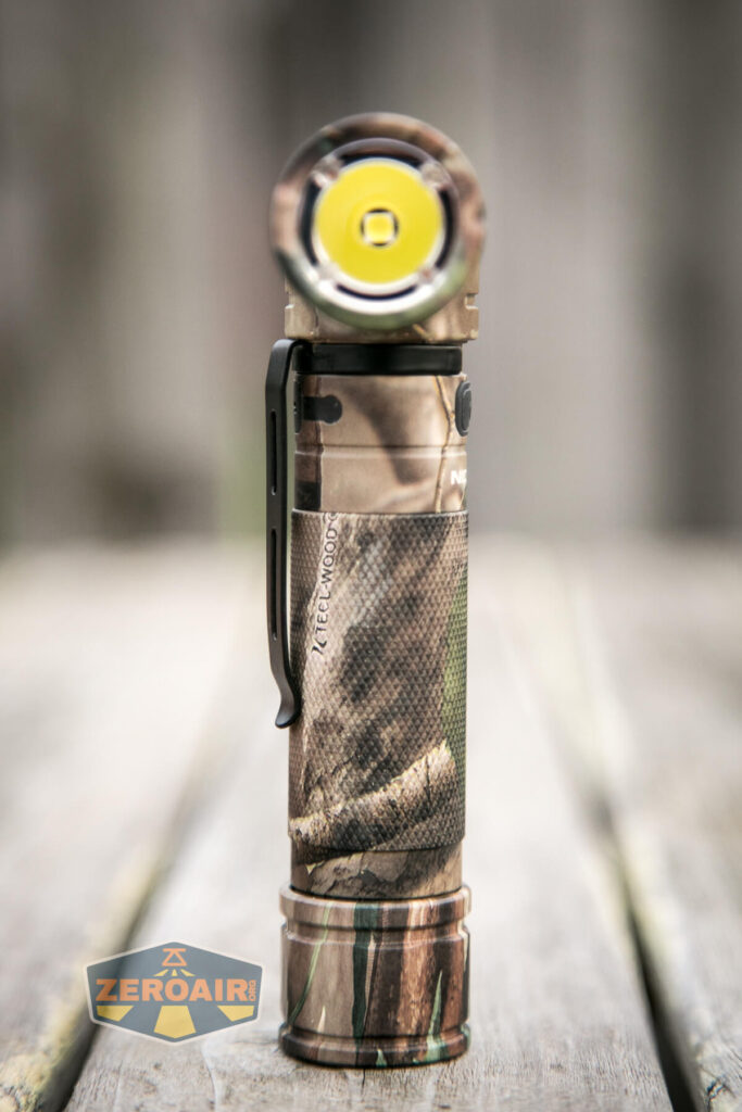 Nicron B70 Plus Flashlight tailstanding showing all sides