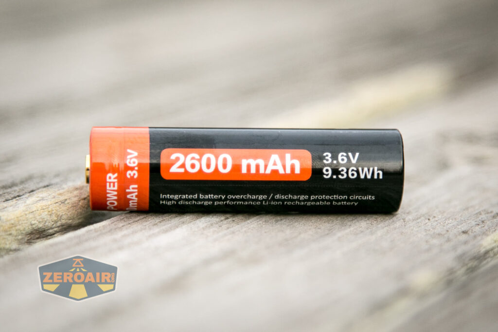 included 2600mah 18650