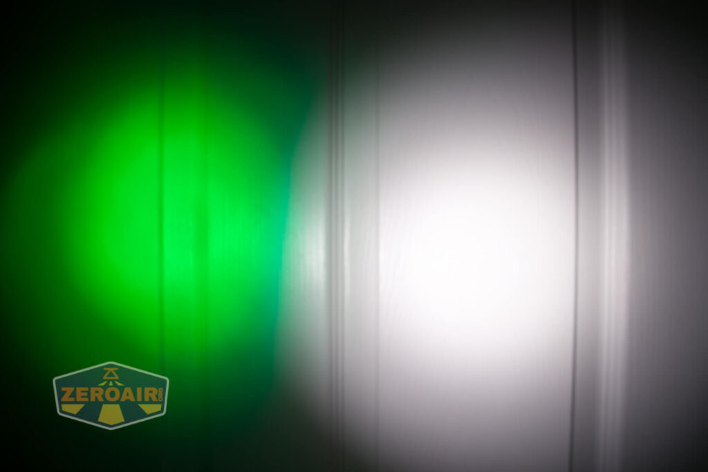 beamshot compared to nichia 219b on door