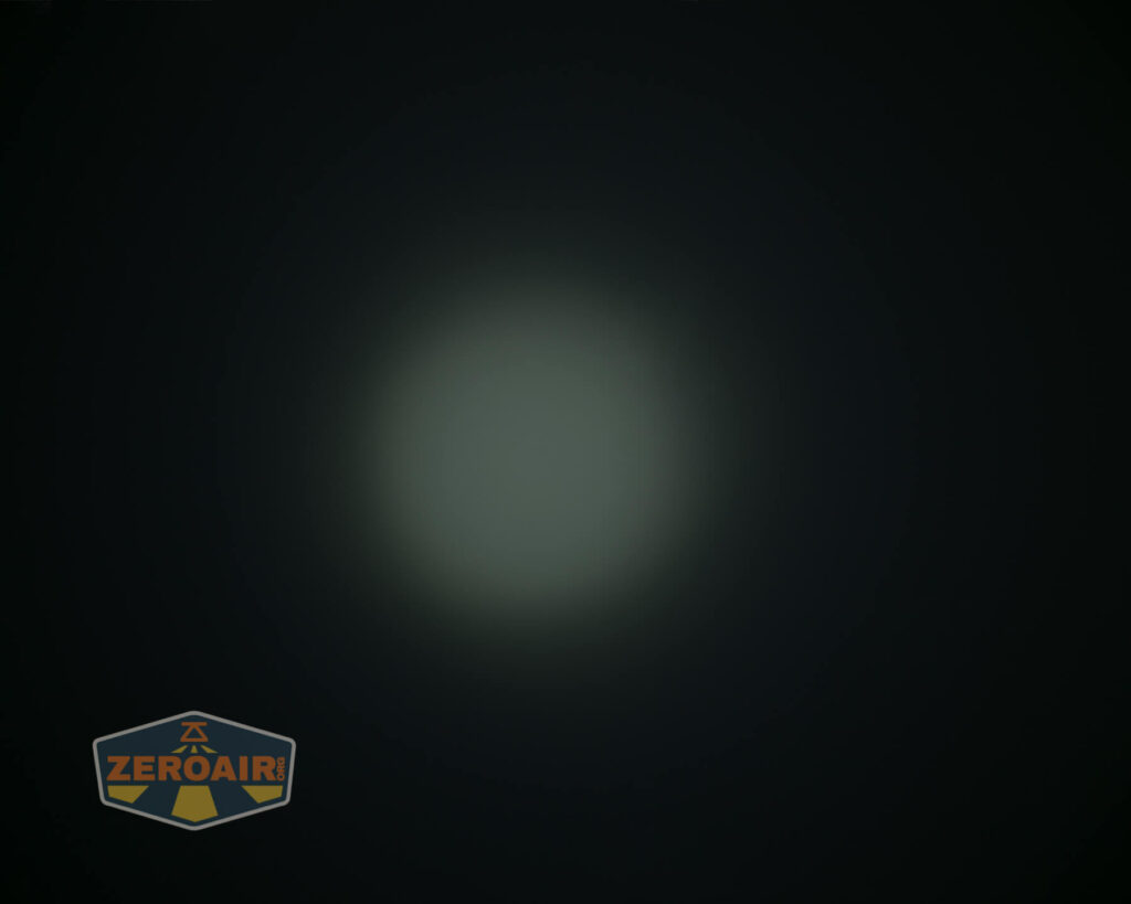 Nicron H15 Headlamp beamshots on ceiling