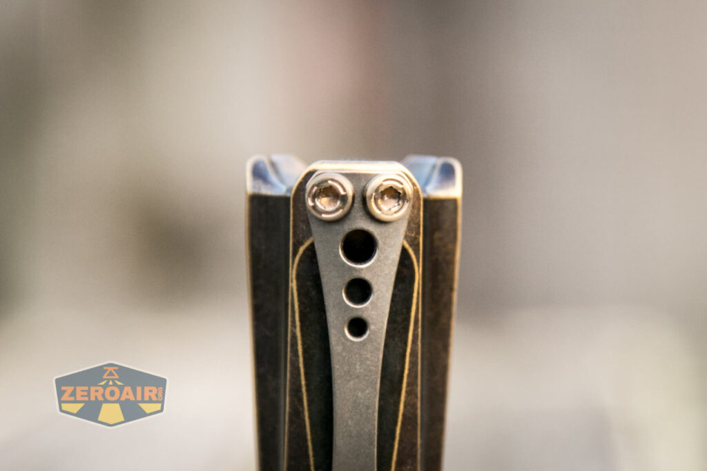 To7rchLAB BOSS 35 FT Vintage Brass pocket clip screws