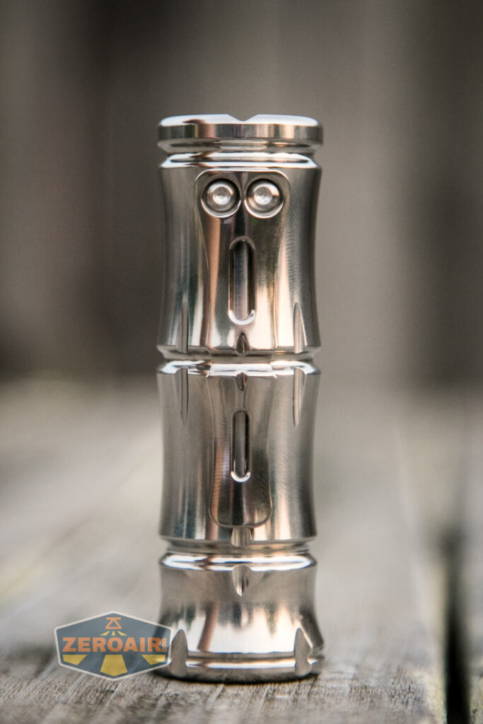 WWLZ Bamboo Small 18350 flashlight feature photo showing all sides