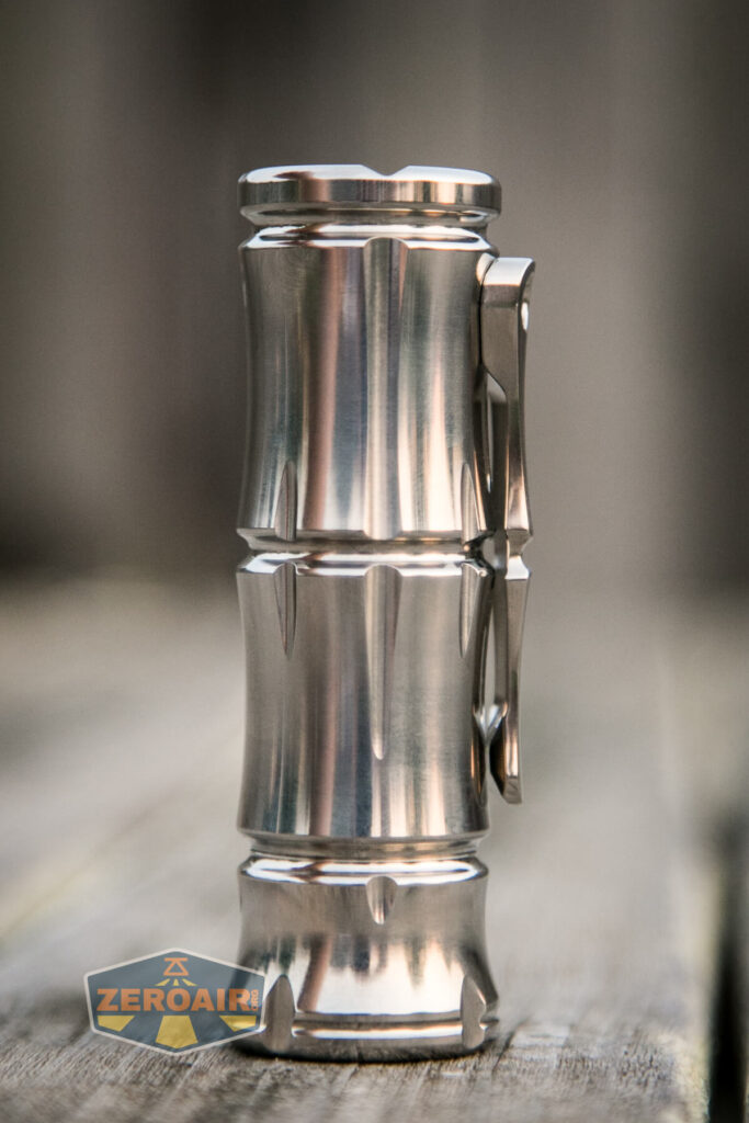 WWLZ Bamboo Small 18350 flashlight feature photo showing all sides