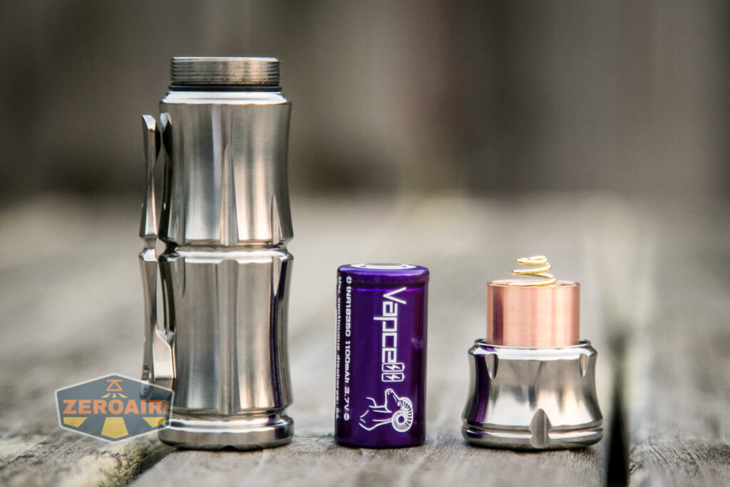 WWLZ Bamboo Small 18350 flashlight with 18350 cell