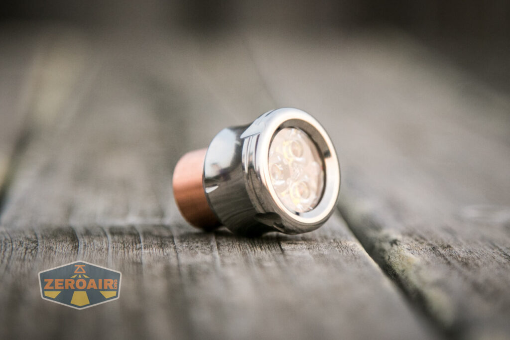 WWLZ Bamboo Small 18350 flashlight head removed