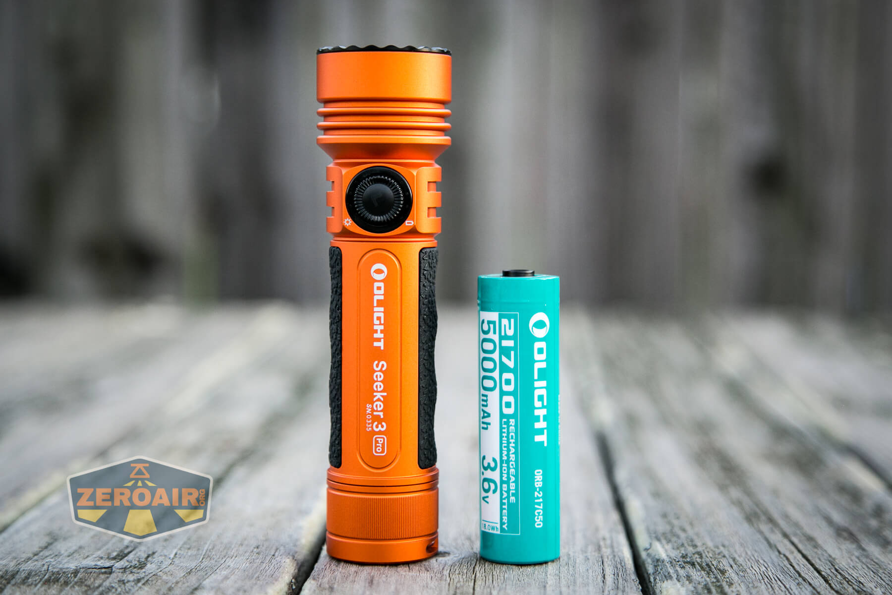 Olight Seeker 3 Pro with included cell