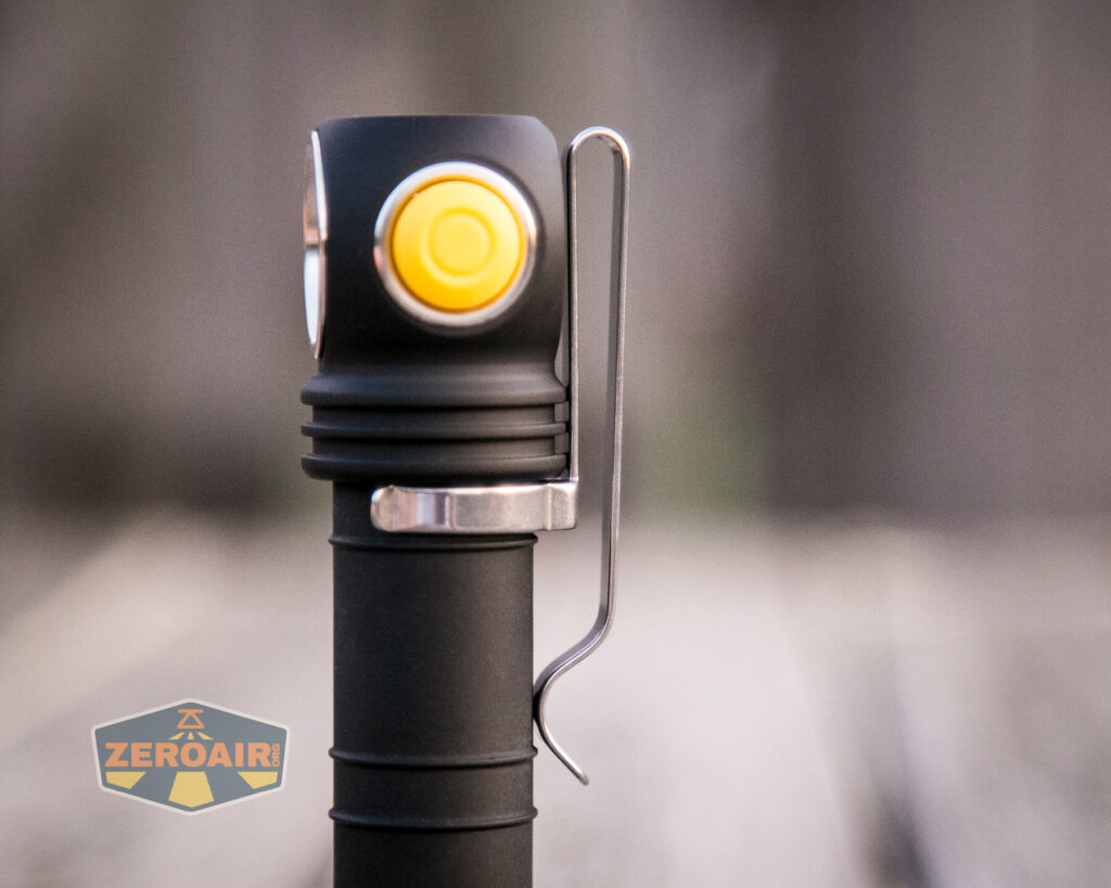 Armytek Wizard C2 WUV Headlamp pocket clip
