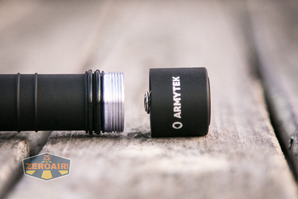 Armytek Wizard C2 WUV Headlamp threads