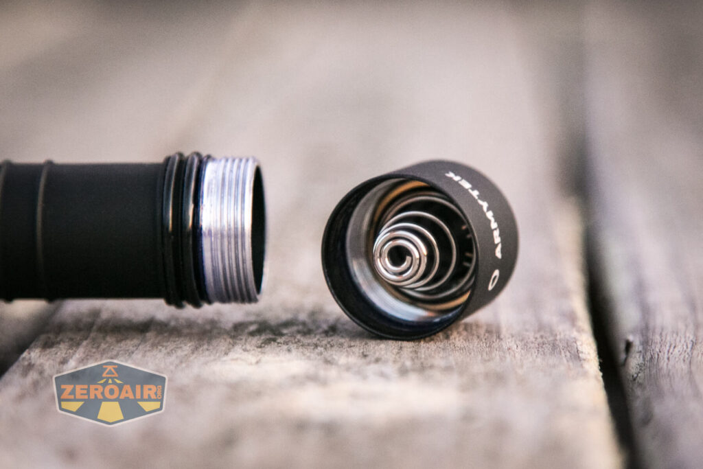 Armytek Wizard C2 WUV Headlamp tailcap spring