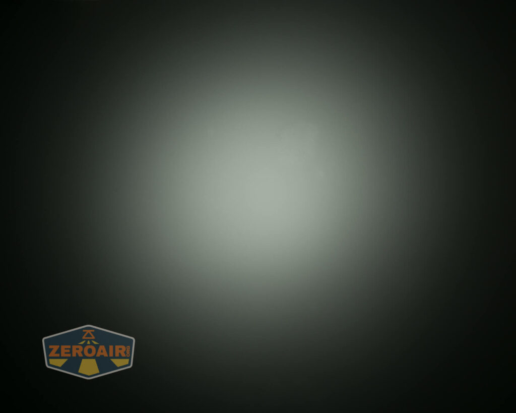 Armytek Wizard C2 WUV Headlamp beamshot on ceiling