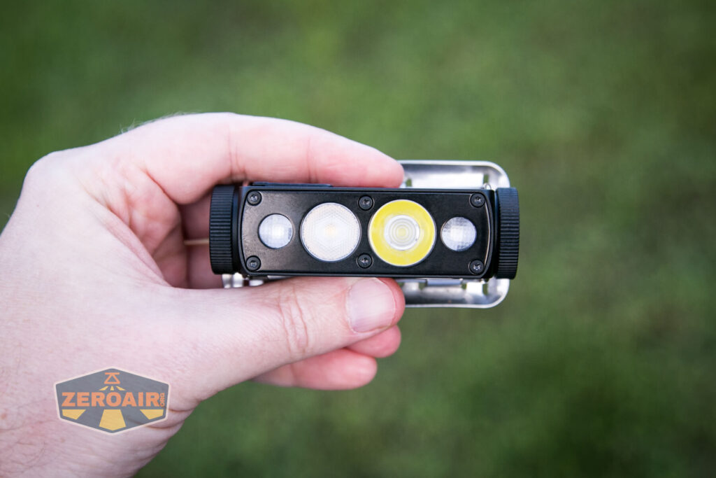 Cyansky HS6R headlamp in hand