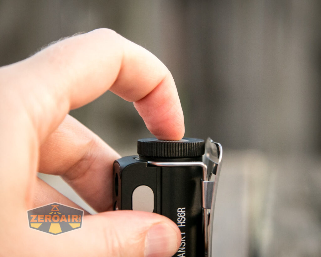 Cyansky HS6R Headlamp tailswitch actuation