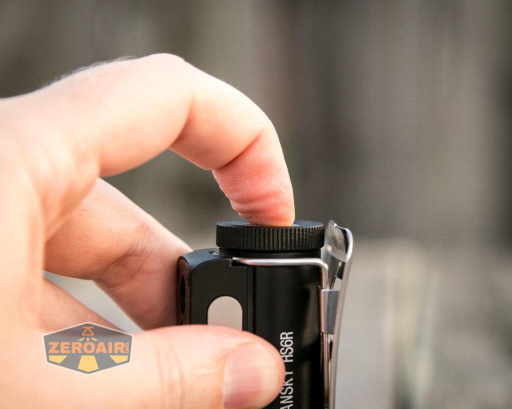 Cyansky HS6R Headlamp tailswitch actuation