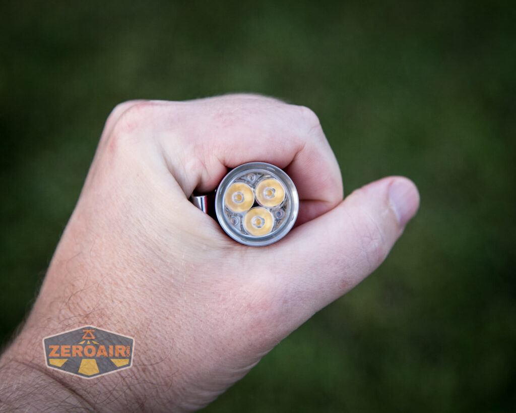 RovyVon S3 flashlight in-hand