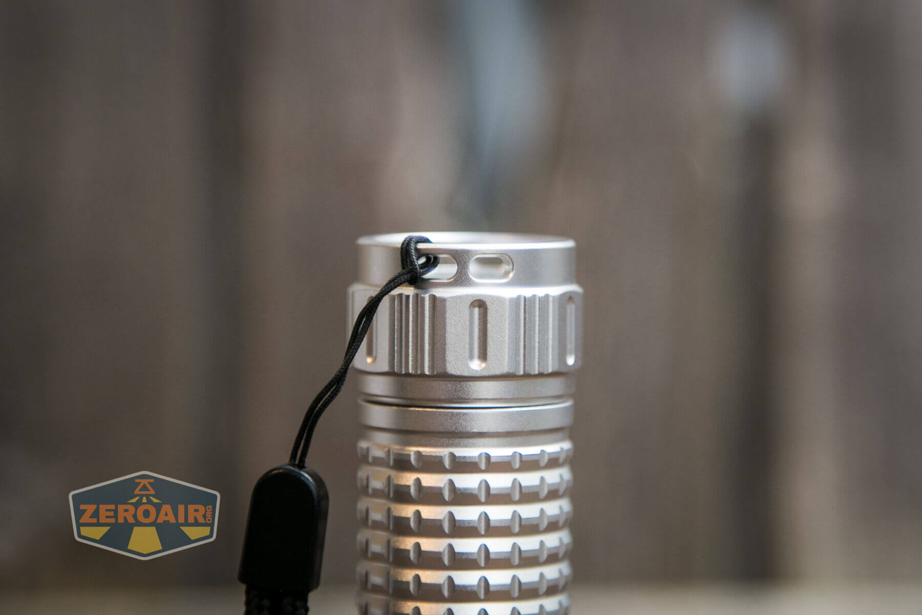 Convoy M21E Flashlight lanyard installed