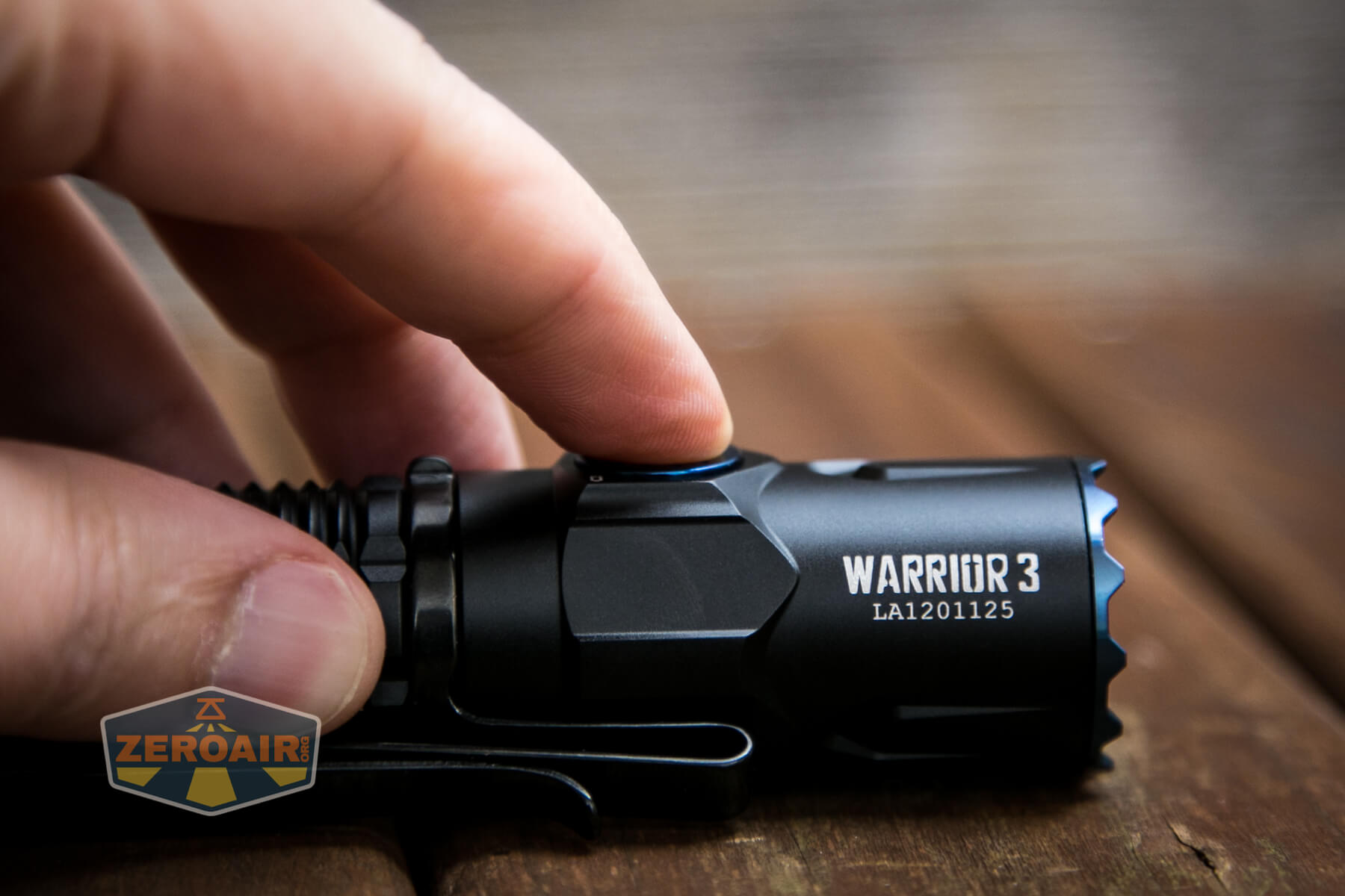 Olight Warrior 3 flashlight e-switch