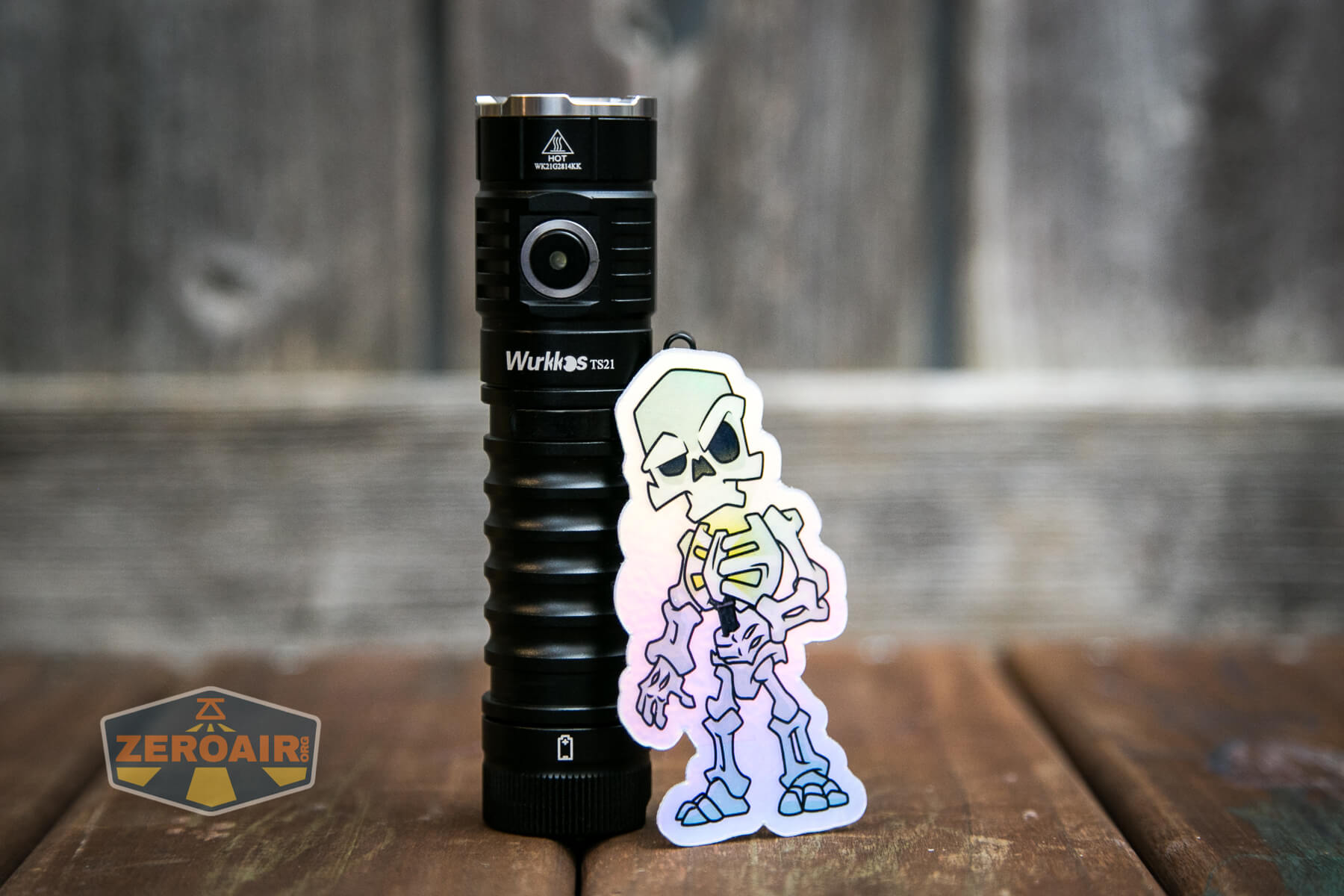 Wurkkos TS21 Anduril Flashlight spoopy PhotonPhreaks sticker