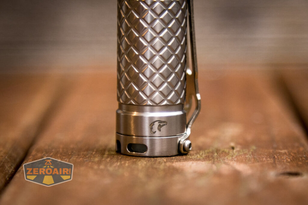 Eagtac D3C Titanium flashlight tailcap