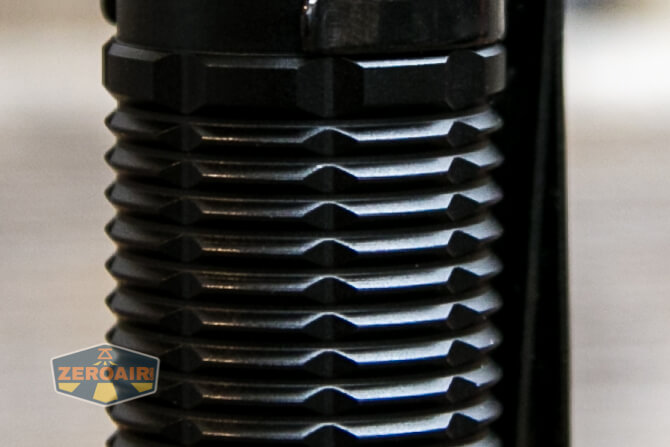 Olight Warrior 3 flashlight top-down photos