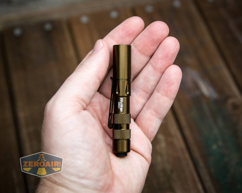 Wurkkos WK01 Flashlight in-hand