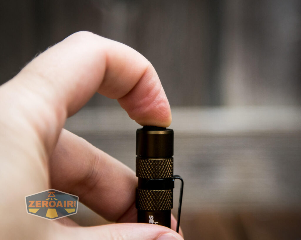 Wurkkos WK01 Flashlight forward clicky mechanical switch actuation