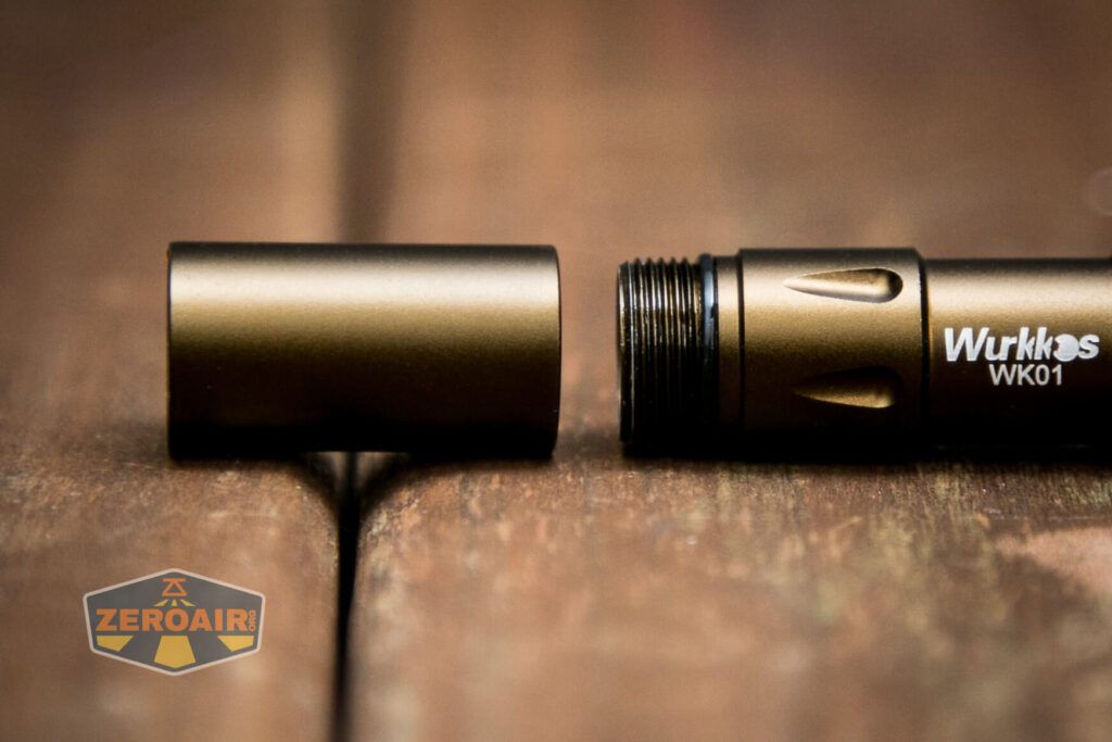 Wurkkos WK01 Flashlight thread details