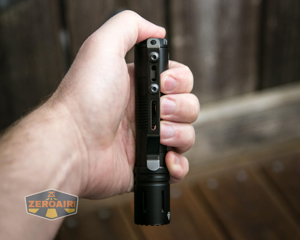 Acebeam P15 EDC Tactical flashlight in-hand