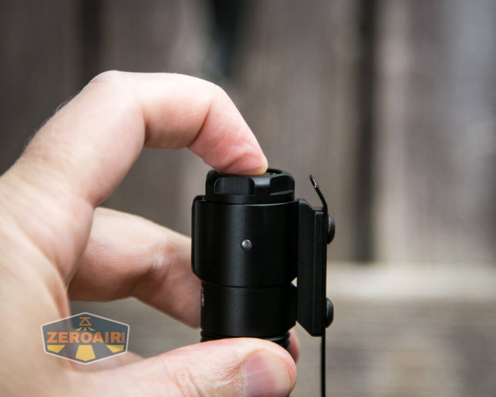 Acebeam P15 EDC Tactical flashlight tailswitch actuation