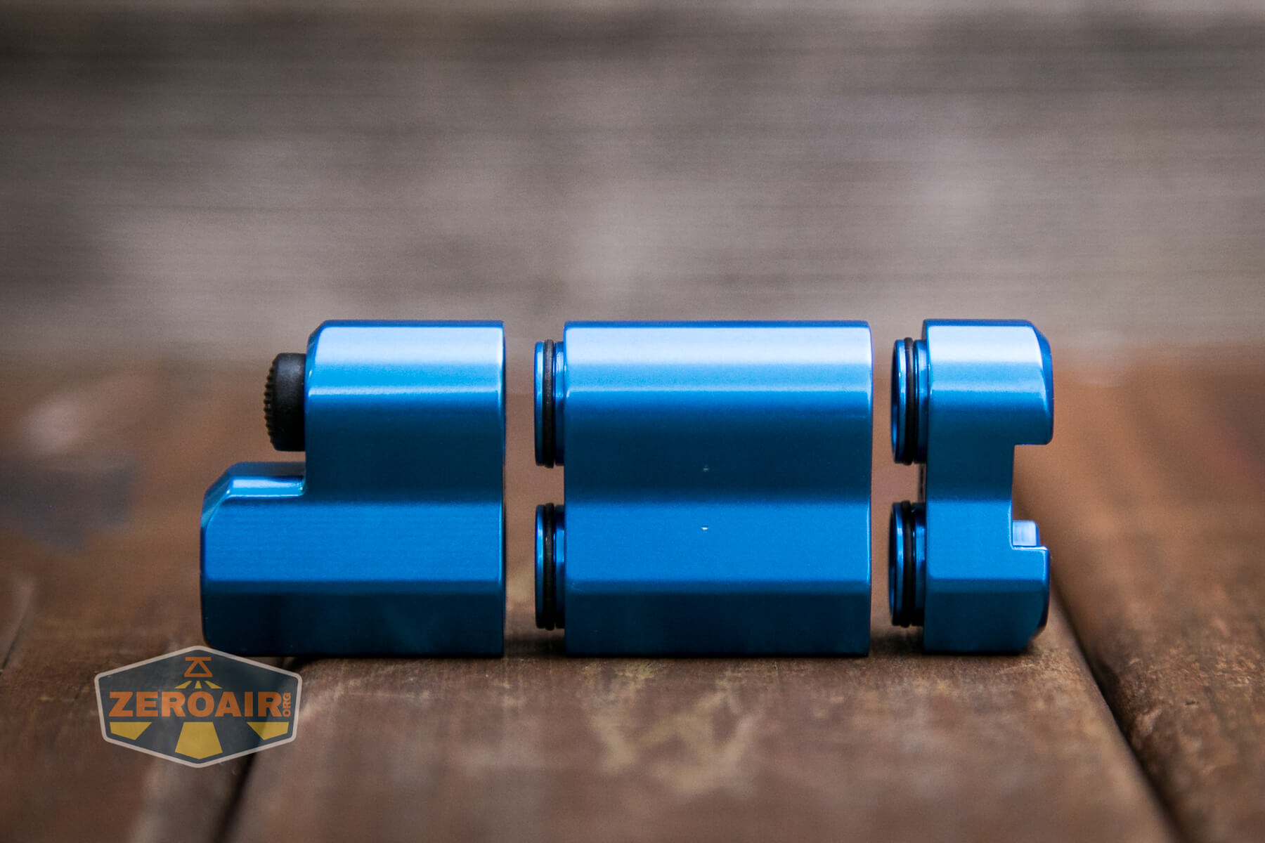 Frelux Synergy1 flashlight body parts separated