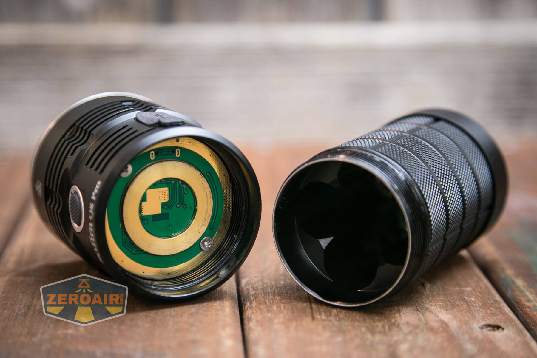 Sofirn Q8 Pro Flashlight disassembled