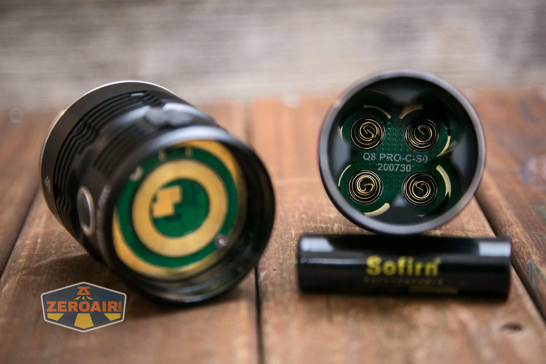 Sofirn Q8 Pro Flashlight tail end springs