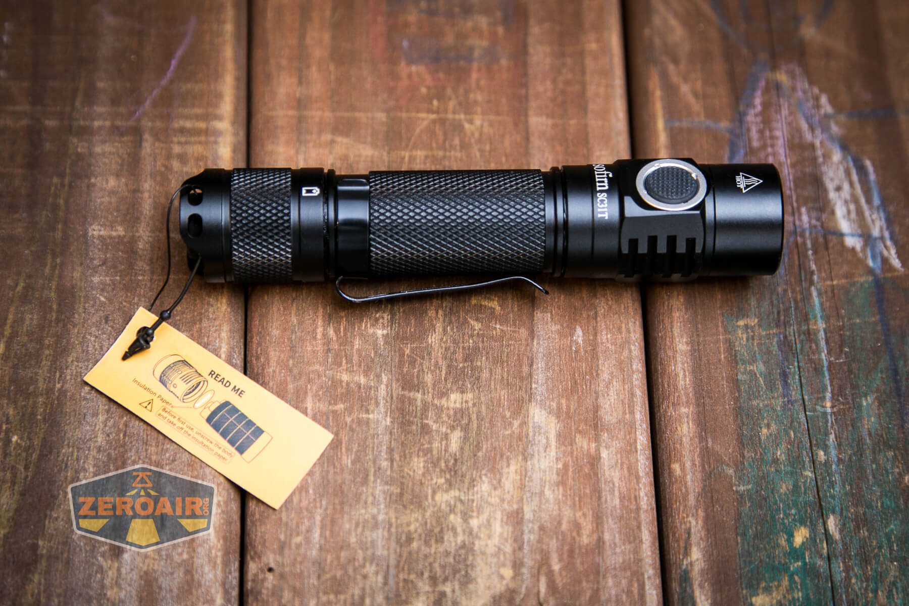 Sofirn SC31T Tactical Flashlight warning