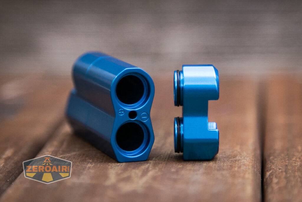 Frelux Synergy1 flashlight tailcap removed