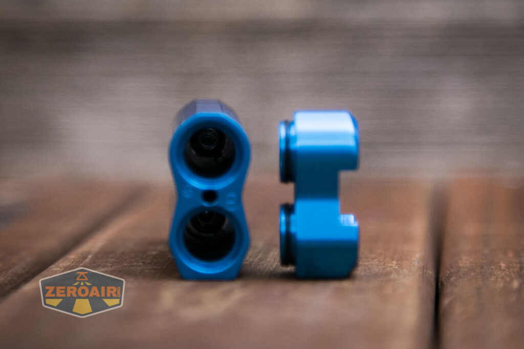 Frelux Synergy1 flashlight showing into cell tubes