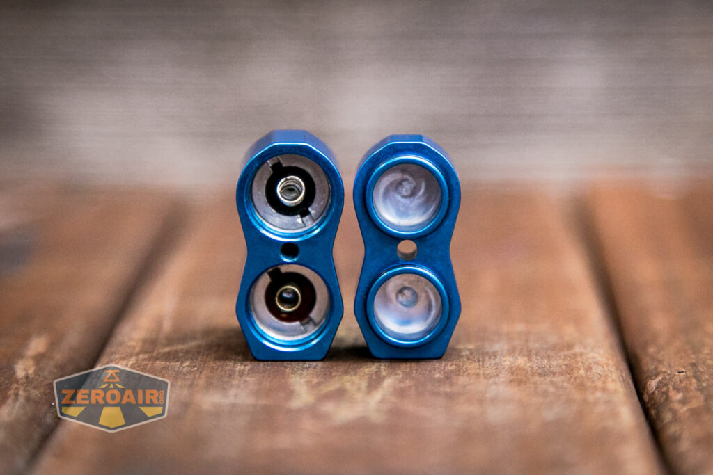 Frelux Synergy1 flashlight head and tail