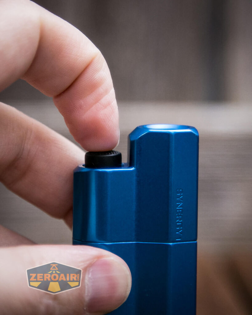 Frelux Synergy1 flashlight mechanical switch actuation