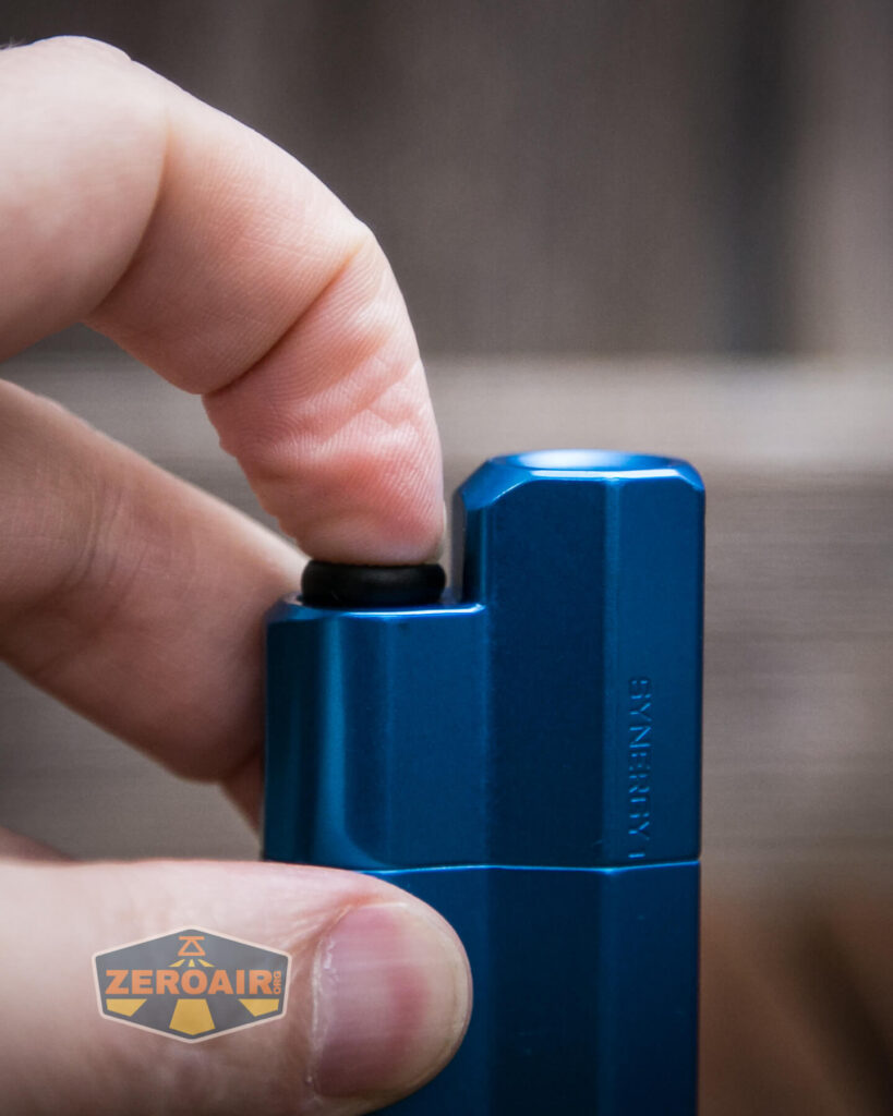 Frelux Synergy1 flashlight mechanical switch actuation