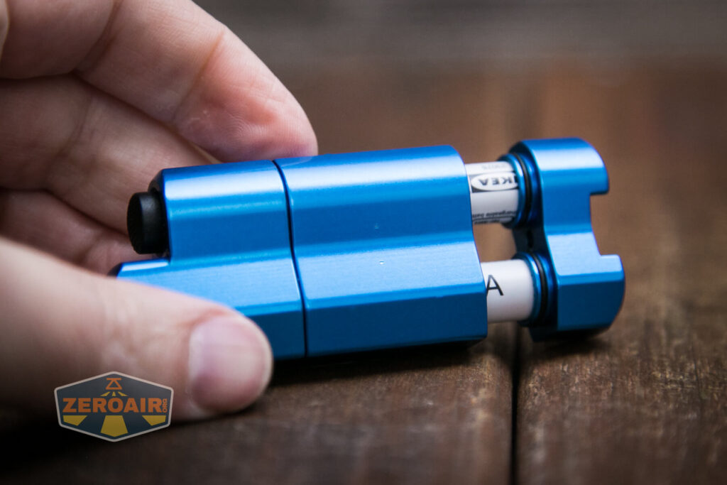 Frelux Synergy1 flashlight with cells installed