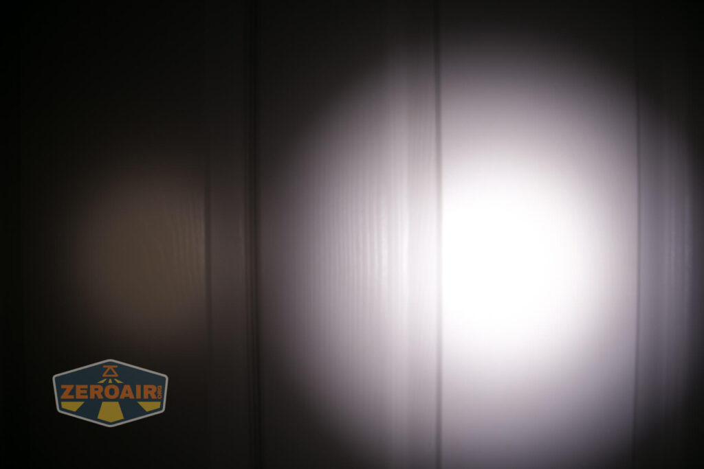 beamshots on door compared to nichia 219b